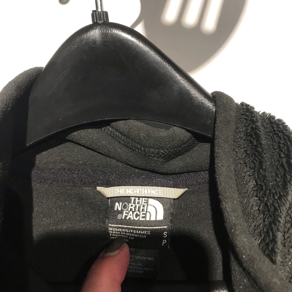 North Face Zip Front Jacket Solid Black Size Small - image 2